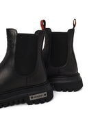 Harley Davidson Woman Black Mourir Nubuck Leather Chelsea Boots | Derimod