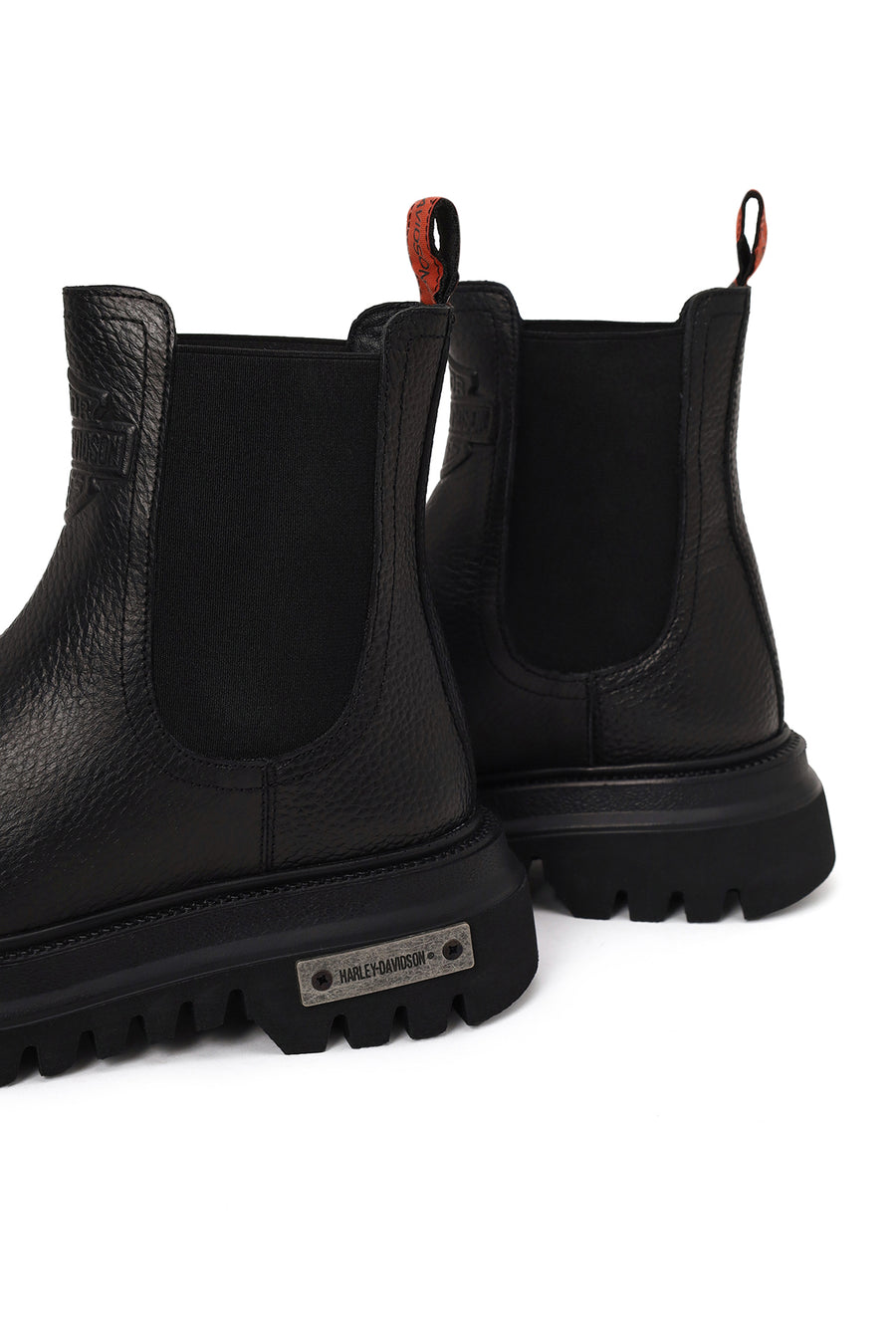 Harley Davidson Woman Black Mourir Nubuck Leather Chelsea Boots