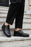Men's Black Lace Up Leather Casual Shoes | Derimod