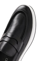 Men's Black Chunky Leather Loafers | Derimod