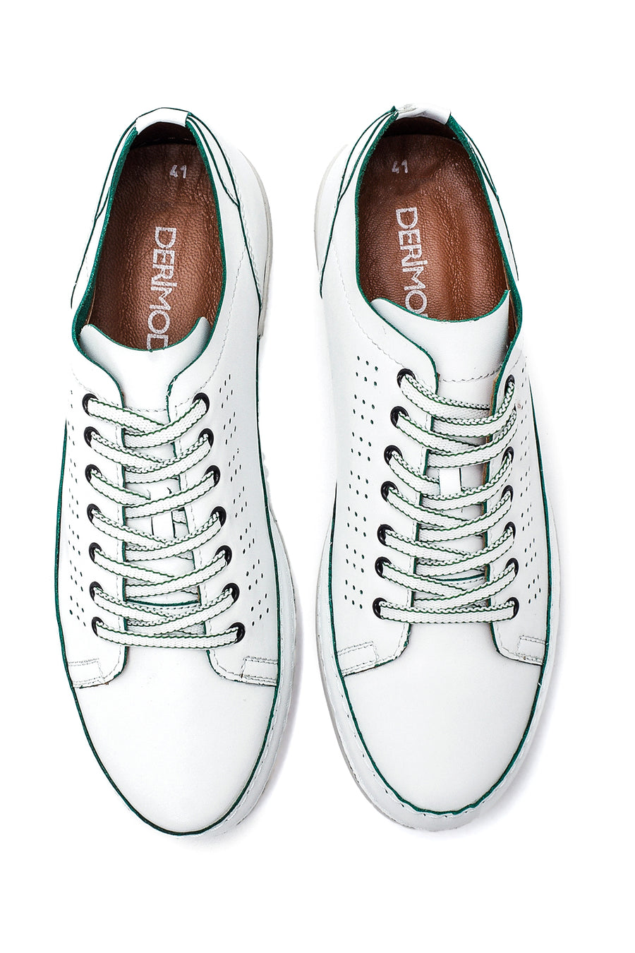 Men's White Leather Sneaker