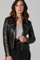 Molly Women's Leather Jacket | Derimod