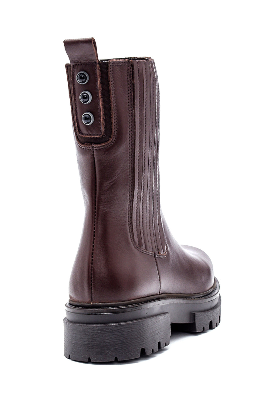 Women's Leather Zippered Long Boots