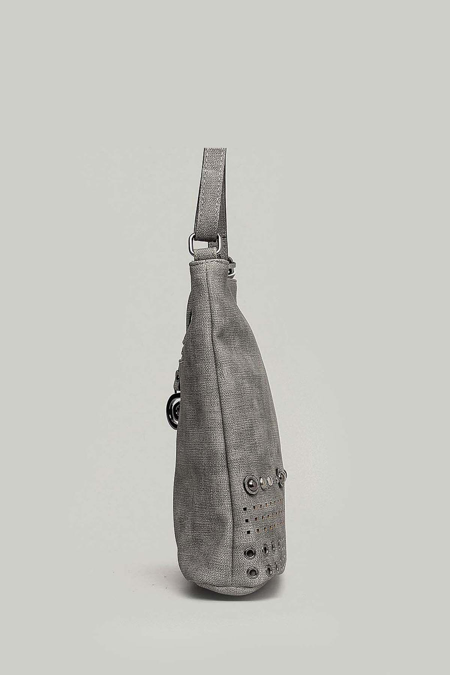 Women's Crossbody Bag with Staple Detail