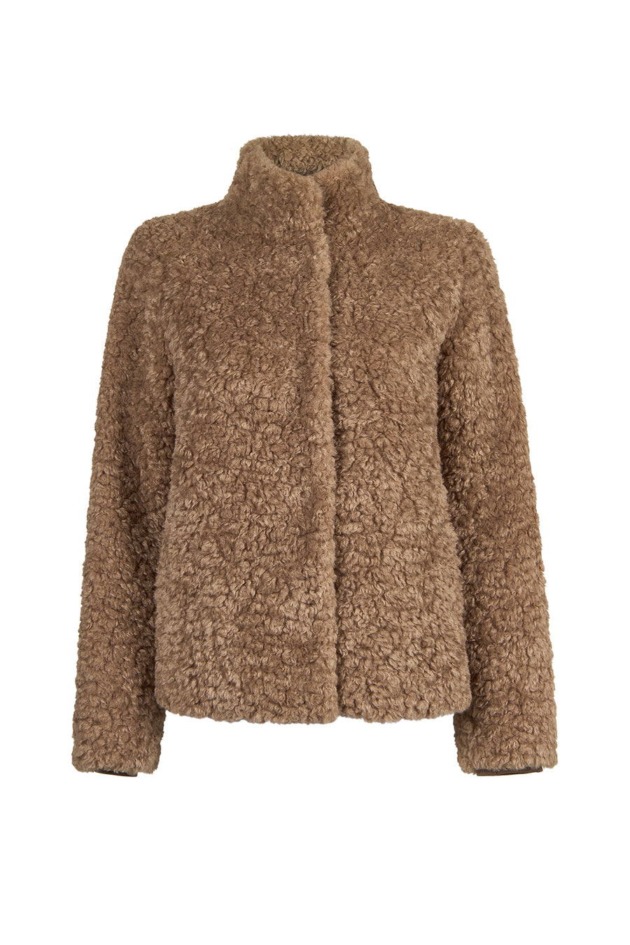 Lamolina Kadın Bej Kısa Teddy Mont 26WGP5659FF | Derimod