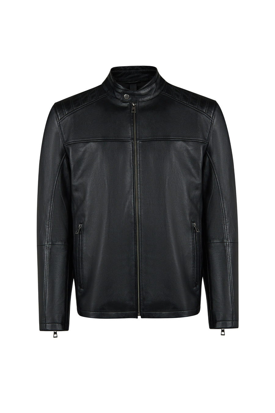 Romeo Male Black Hooded Leather Coats 26WGE66421M | Derimod