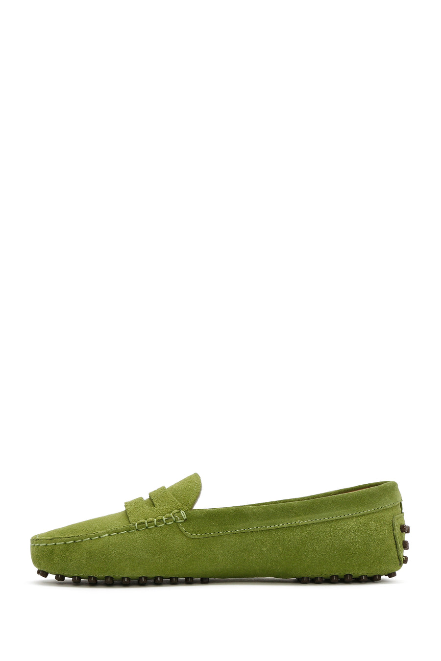 Women's Green Suede Leather Loafer