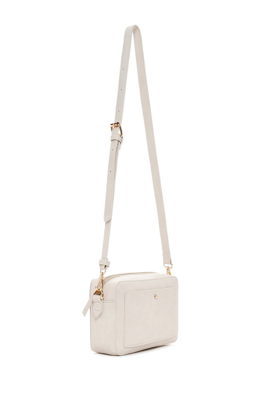 Women's Cream Long Strap Crossbody Bag