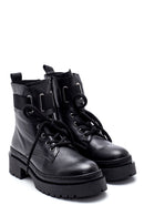 Women's Zippered Leather Boots | Derimod