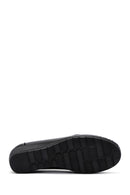 Women's Black Wedge Heel Loafer | Derimod