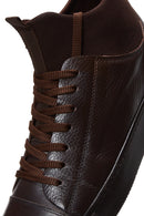 Men's Brown Leather High Top Sneaker | Derimod