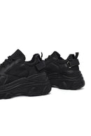 Woman Black Lace-Up Chunky Sneaker | Derimod