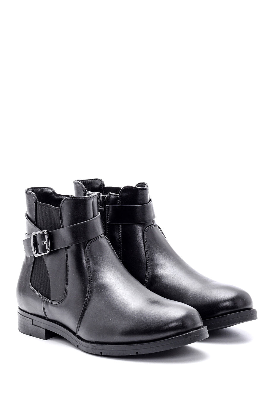 Women's Buckle Detailed Boots