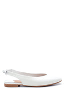 Women's Leather Bow Detailed Ballerinas | Derimod
