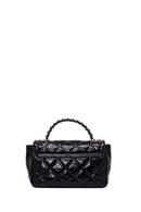 Woman Black Long-Strap Quilted Shoulder Bag | Derimod