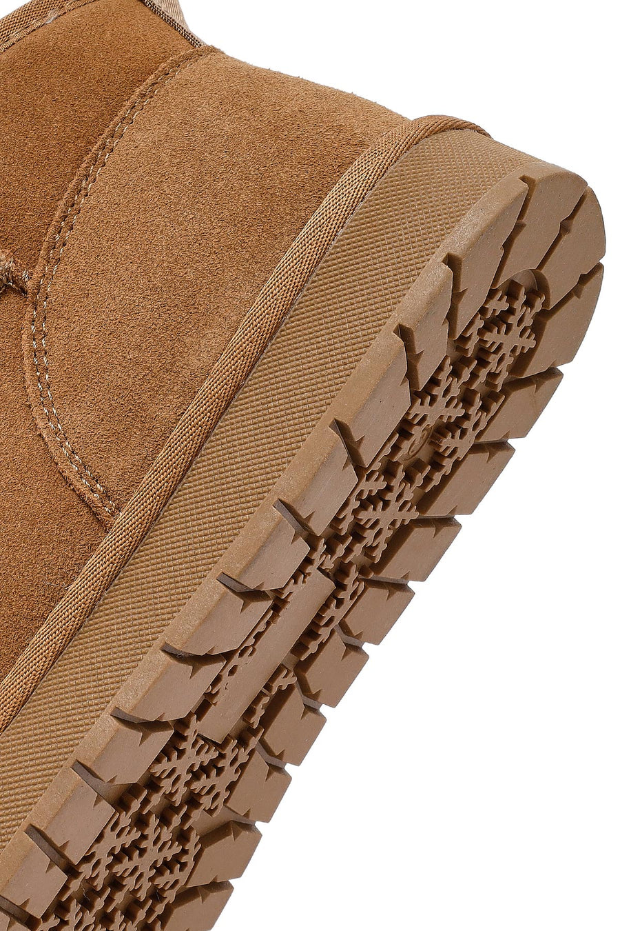 Woman Camel Fur Suede Teddy Boots