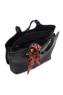Woman Black Long-Strap Accessorized Shoulder Bag | Derimod