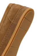 Men's Tan Suede Leather Loafers | Derimod