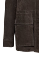Malibu Woman Brown Suede Leather Jacket | Derimod