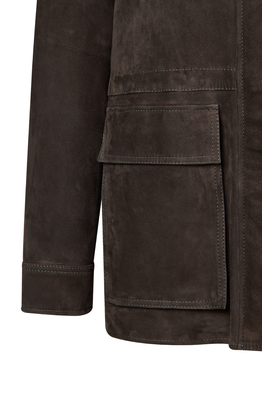 Malibu Woman Brown Suede Leather Jacket