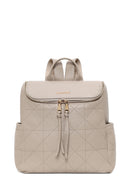Woman Gray Patterned Backpack | Derimod