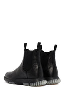Men's Black Leather Casual Chelsea Boots | Derimod