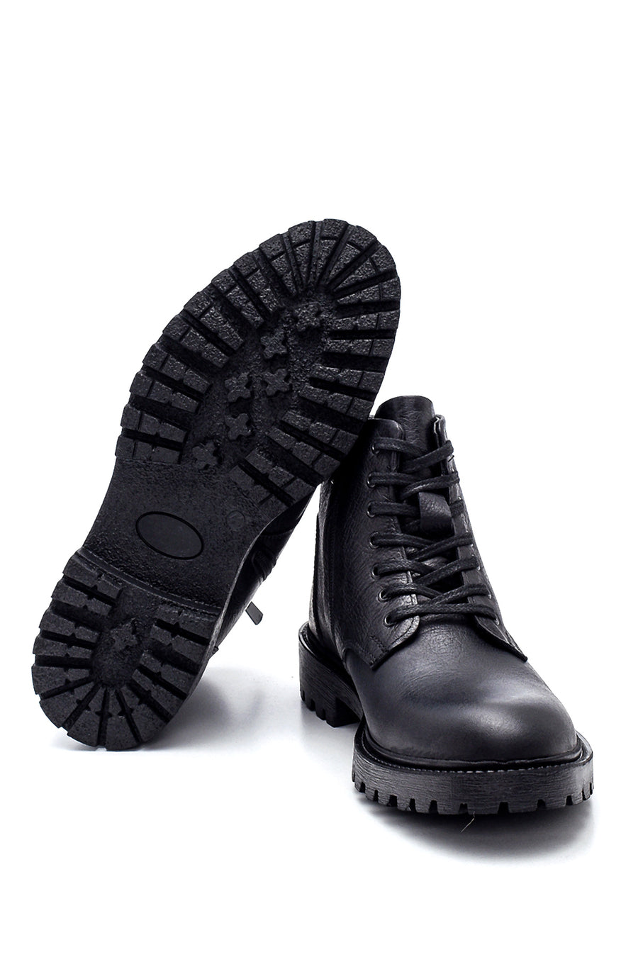 Men's Leather Zippered Boots