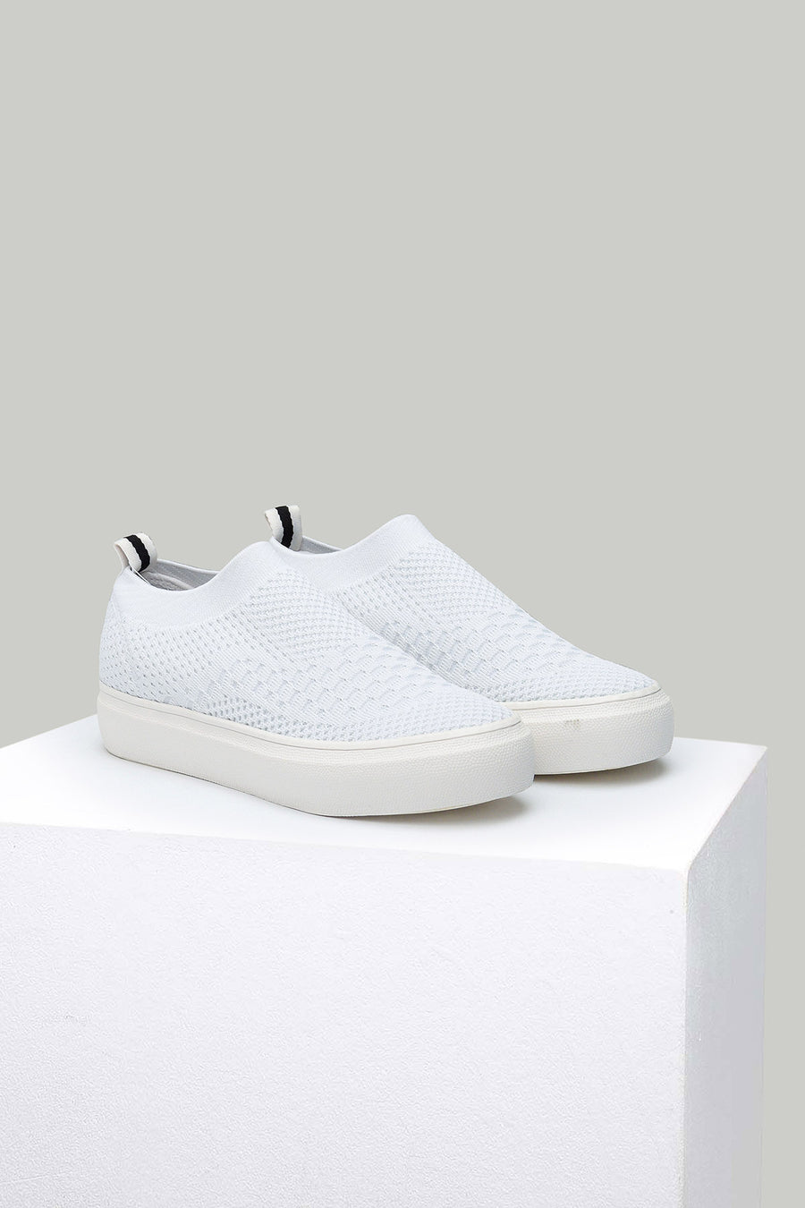 White Fabric Women's Shoes