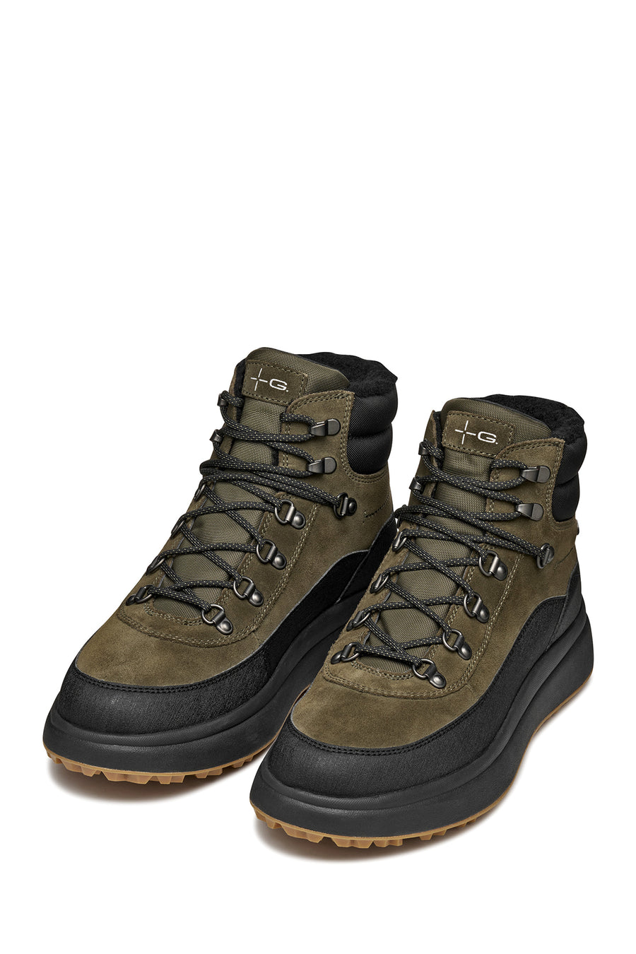Geox Men Khaki A Granito + Grip B Abx D - Sue Lace Leather Outdoor Boot