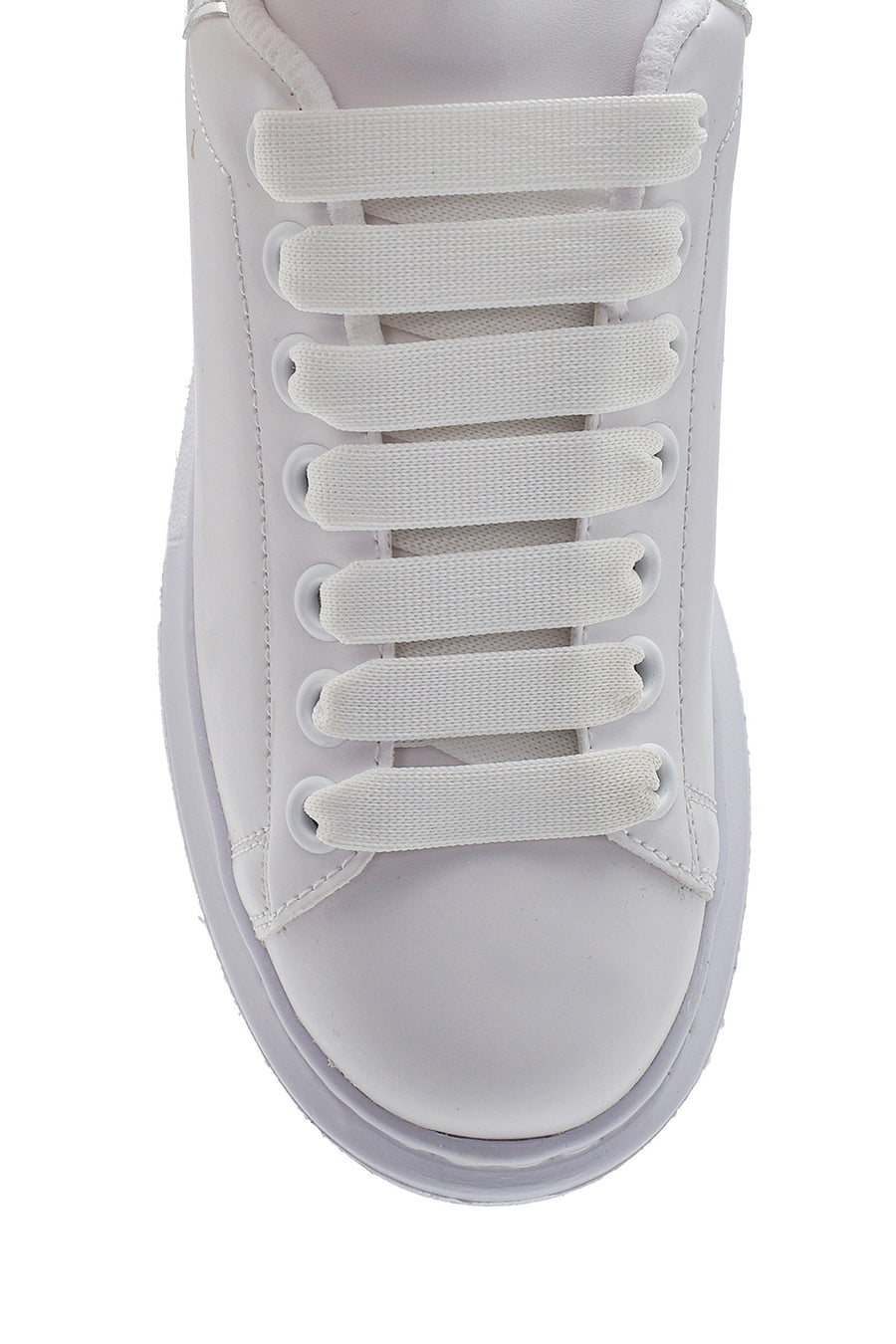 Women's White Thick Soled Sneaker