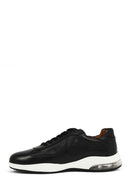 Erkek Siyah Bağcıklı Deri Casual Sneaker | Derimod
