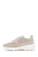 Women's Beige Thick Soled Sneaker | Derimod