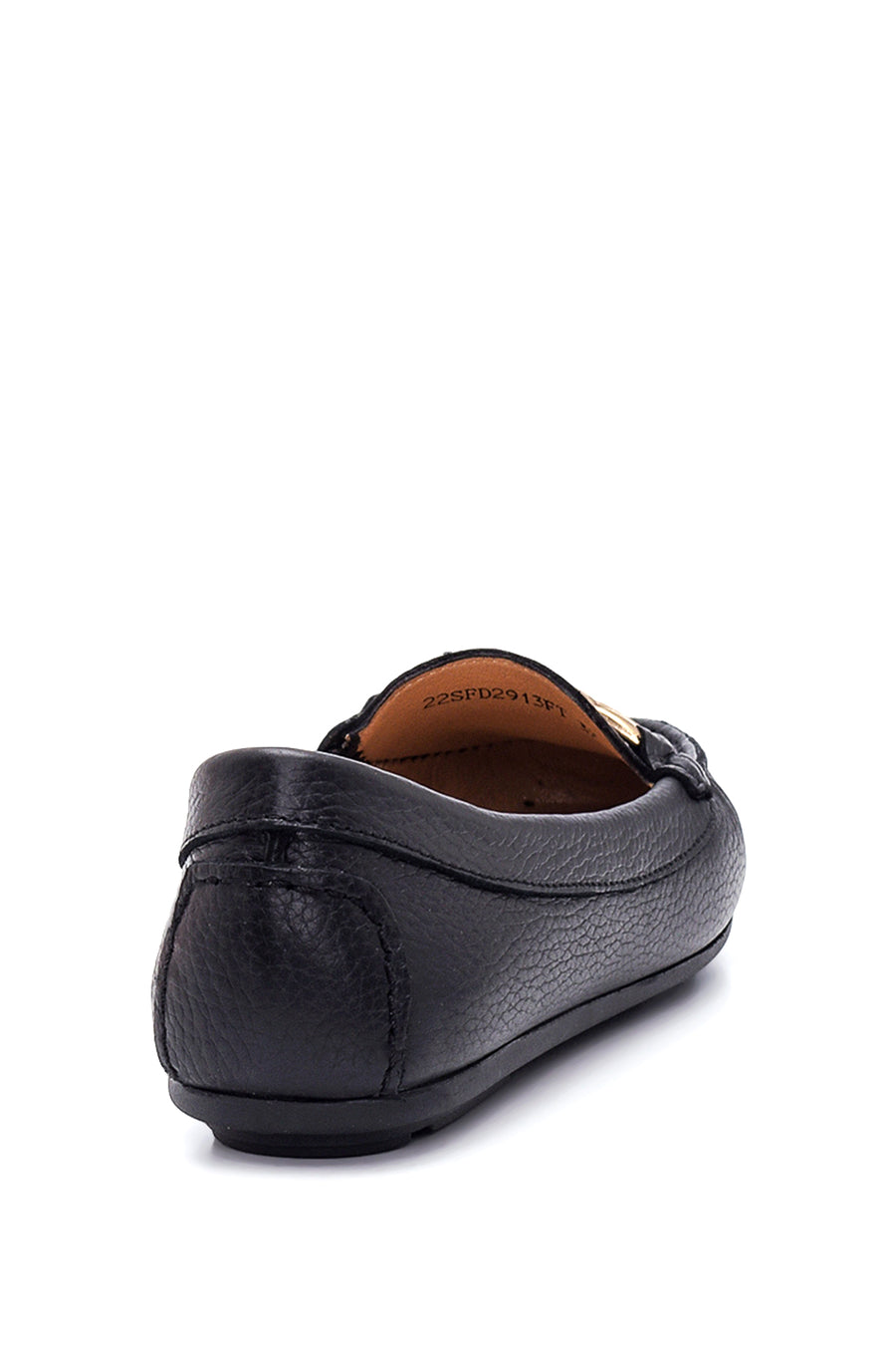 Women's Black Leather Loafer