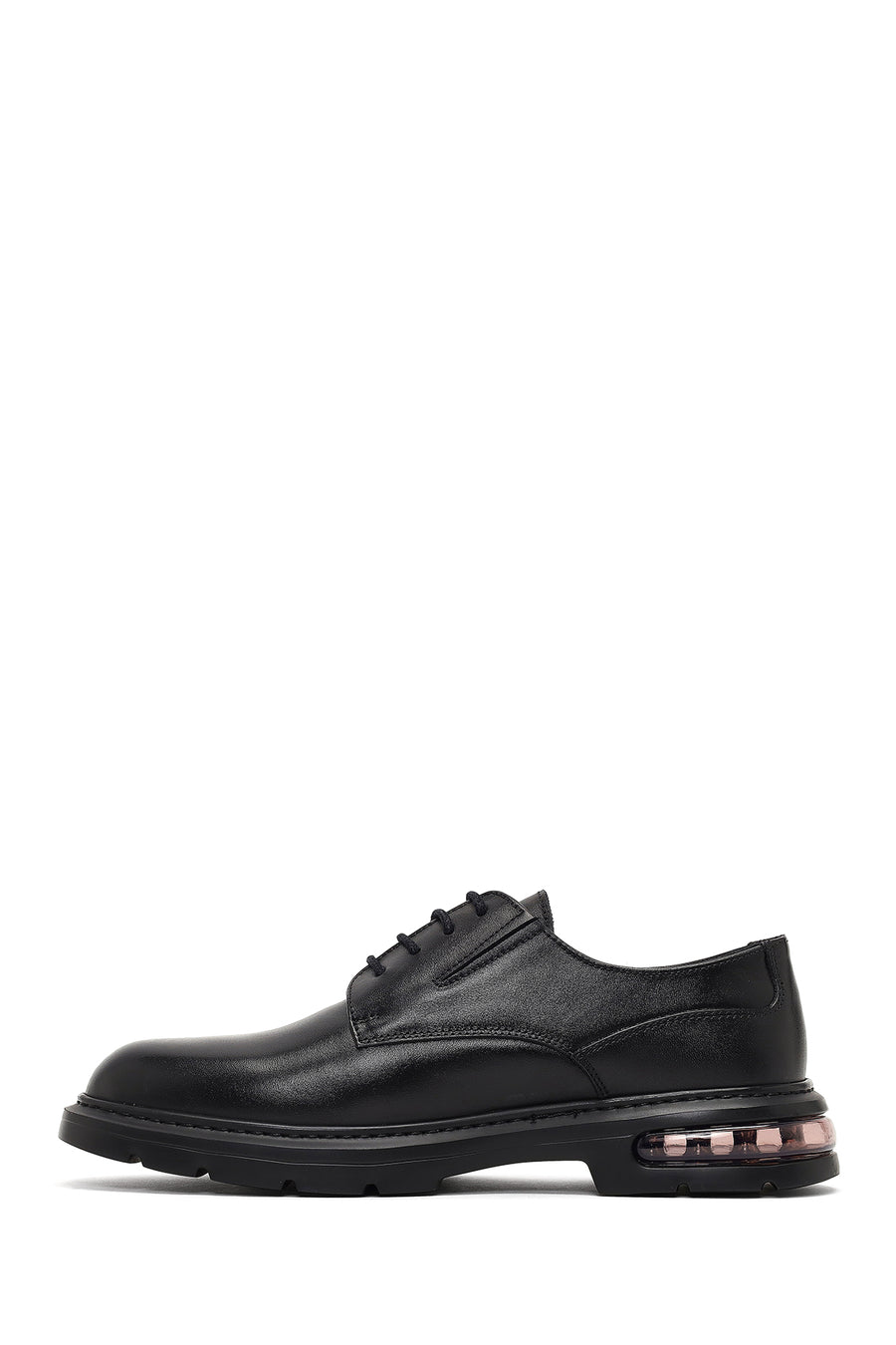 Men's Black Lace-up Leather Casual Shoes
