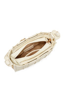 Woman Cream Long Strap Knit Crossbody Bag | Derimod
