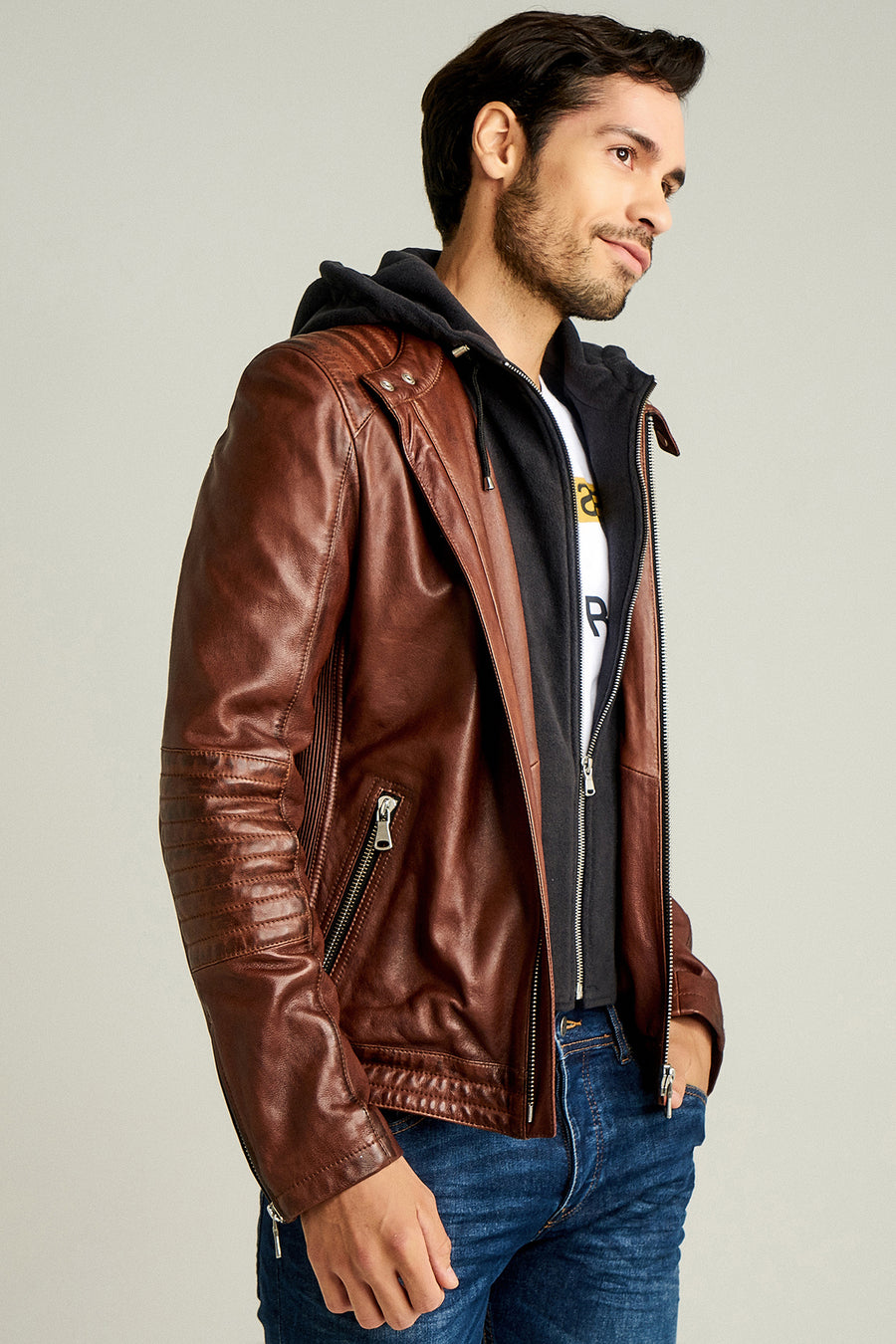 Lebron Men's Leather Jacket