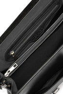 Men's Black Long Strap Leather Briefcase | Derimod