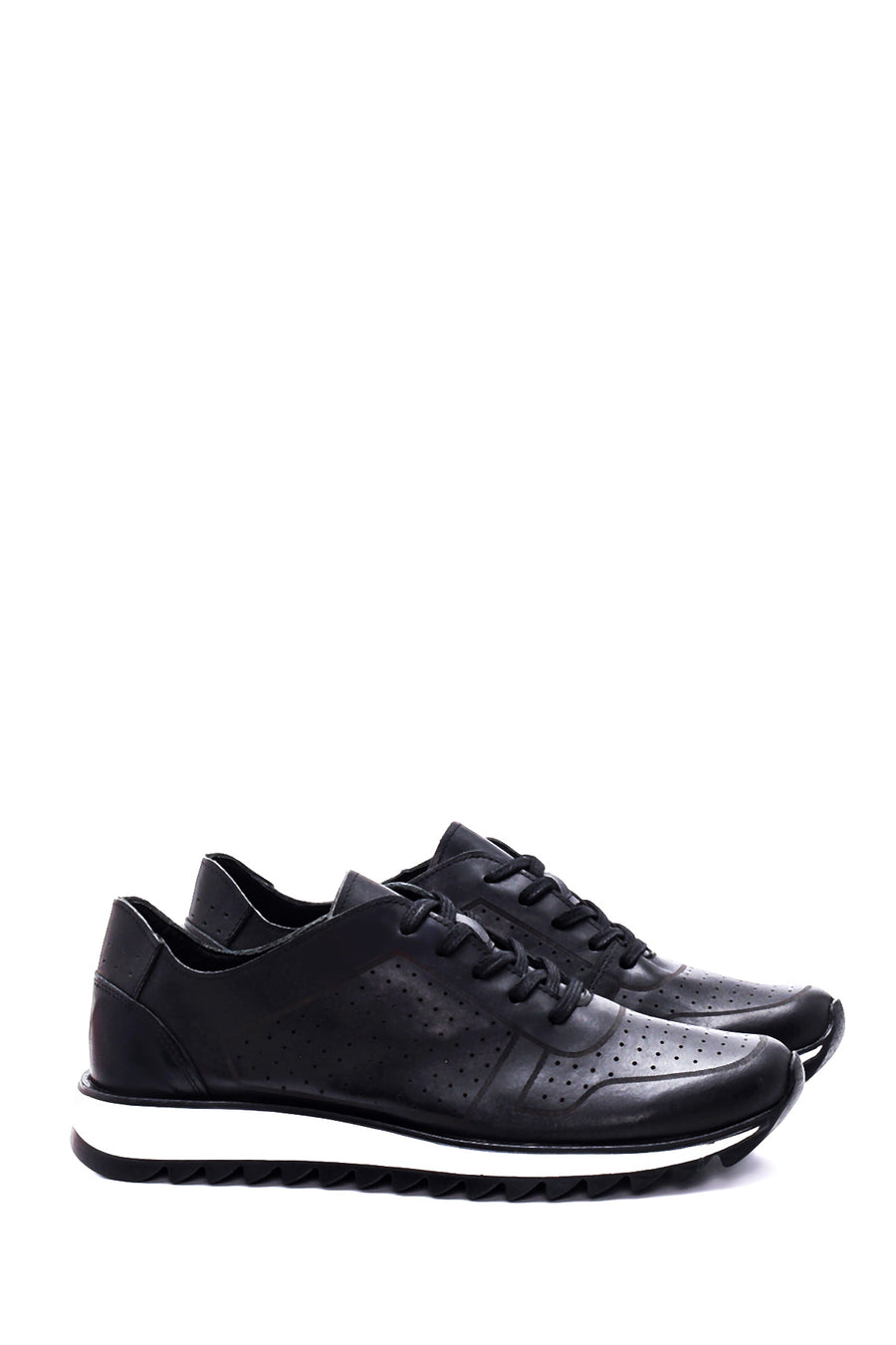 Men's Leather Perforated Sneaker