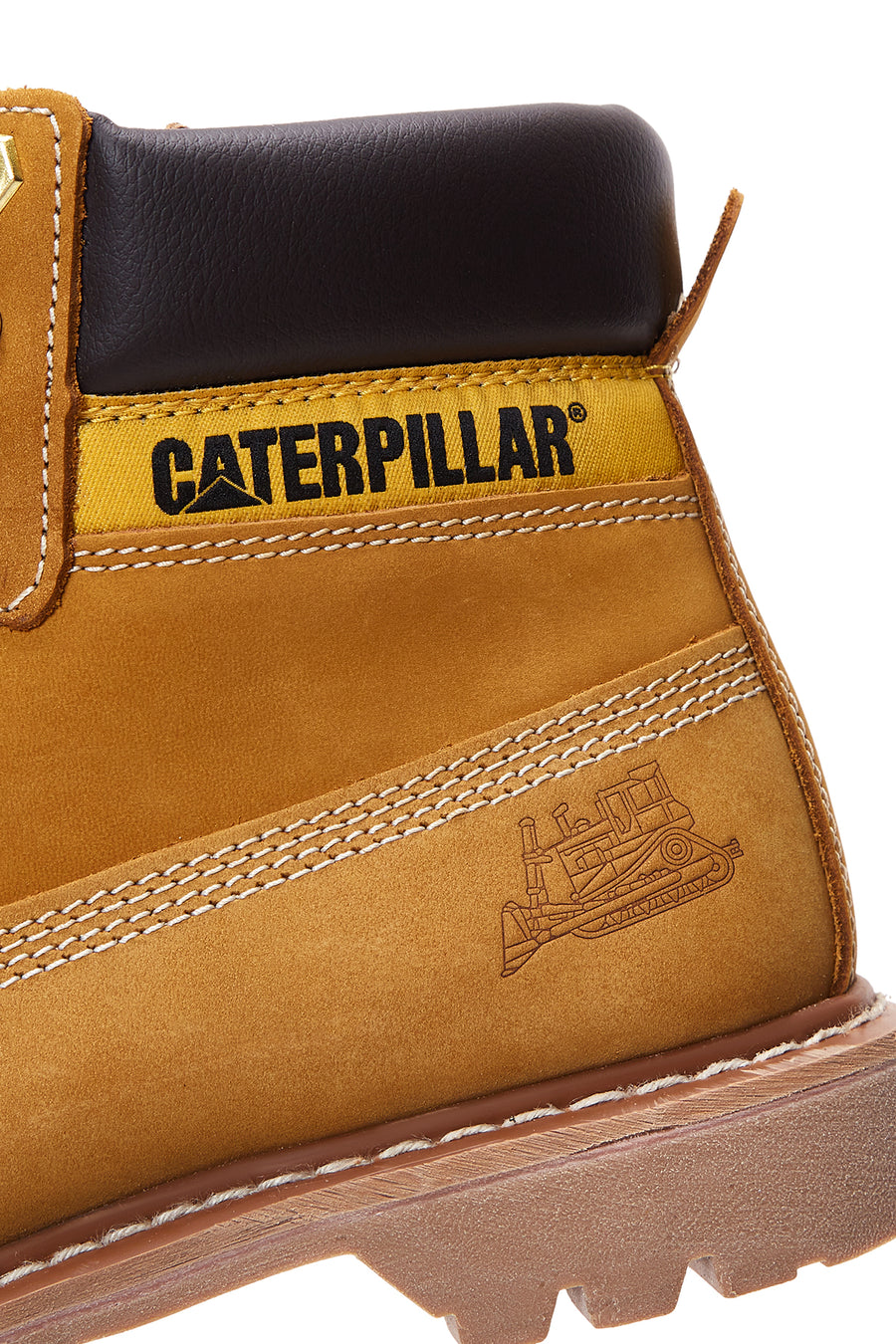 Caterpillar Erkek Hardal Colorado Nubuk Deri Bot