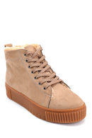 Women's Suede Fur Detailed Boots | Derimod