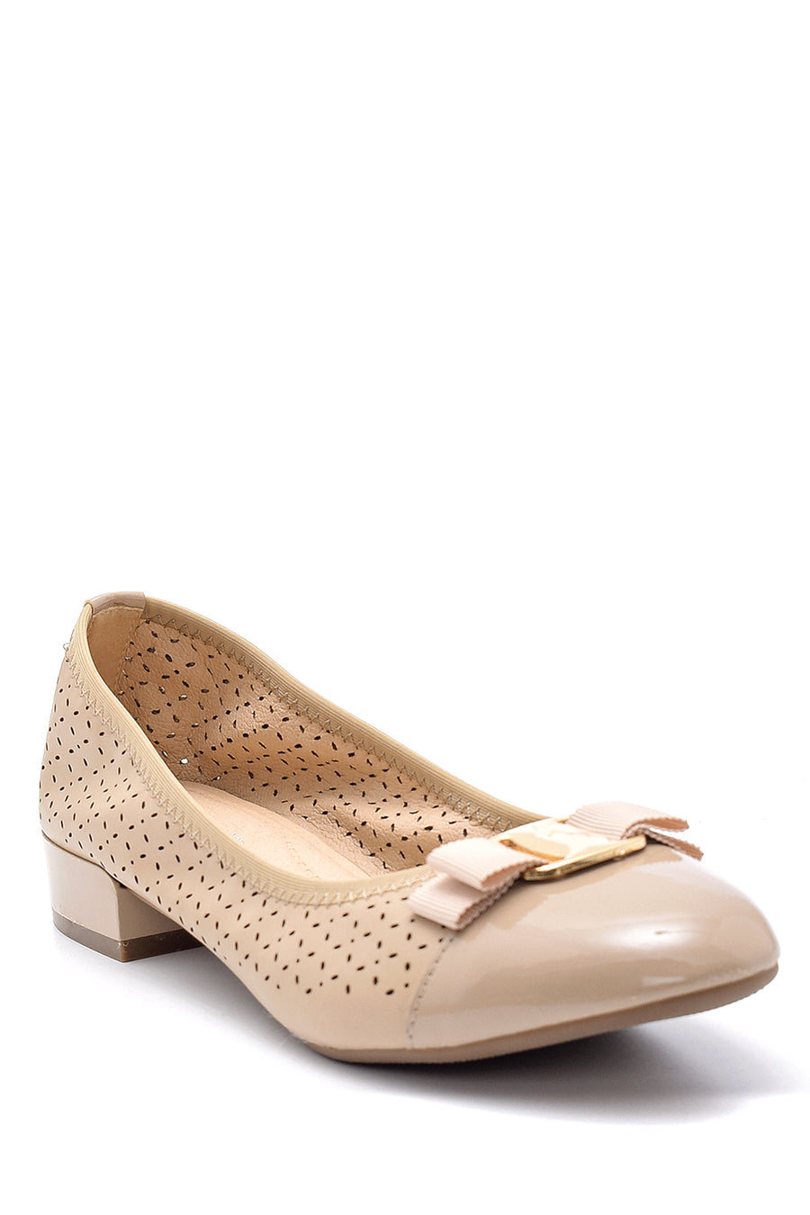 Women's Patent Leather Detailed Ballerinas
