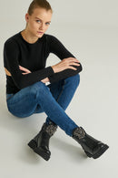 Stone Detailed Women's Boots | Derimod