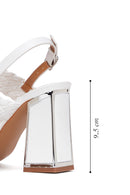 Women's White Thick Heeled Sandals | Derimod