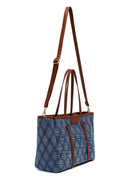 Woman Blue Jean Fabric Long-Strap Shoulder Bag | Derimod