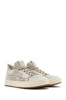 Men's Beige Lace-up Leather Sneaker | Derimod