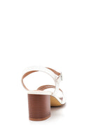 Women's White Thick Heeled Sandals | Derimod