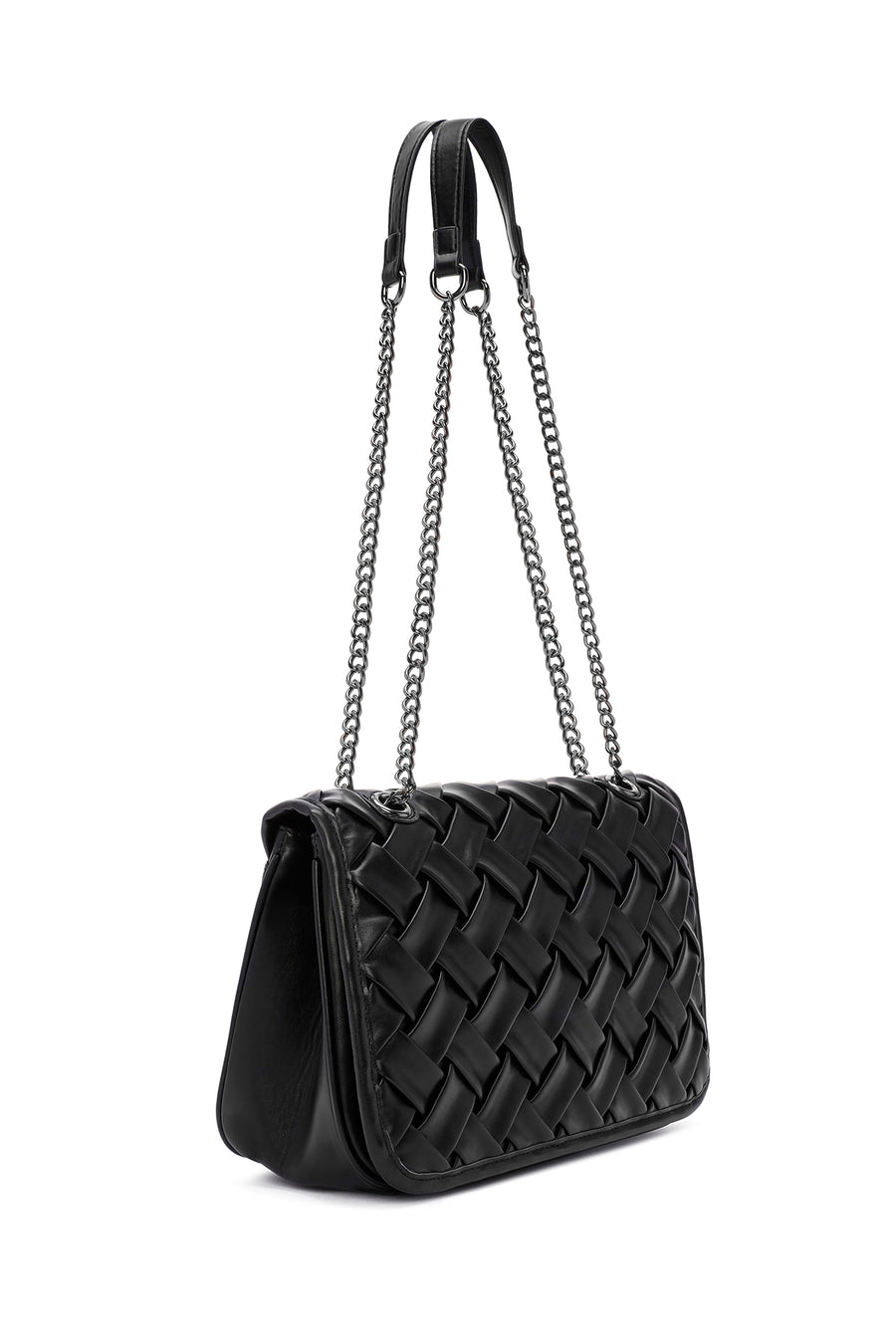 Women's Black Long Strap Crossbody Bag