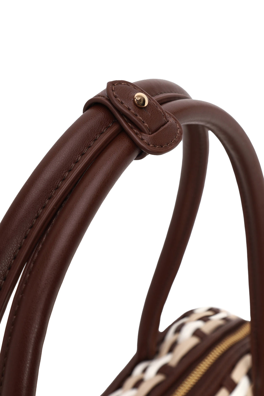 Woman Multicolored Braided Shoulder Bag