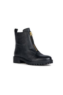 Geox Women's Black Hoara Leather Boots | Derimod