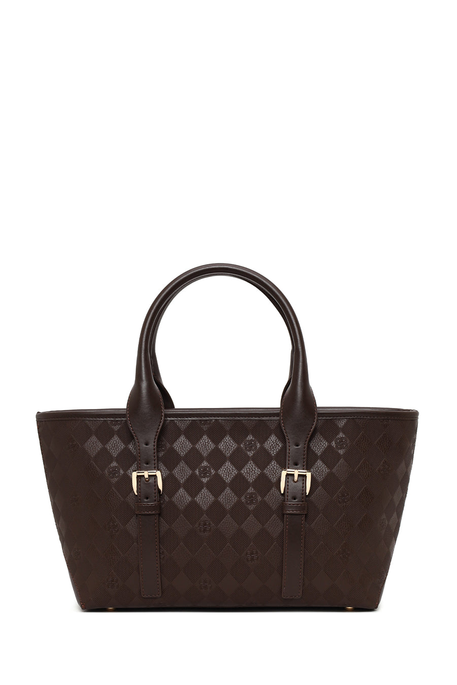Woman Brown Long-Strap Printed Shoulder Bag